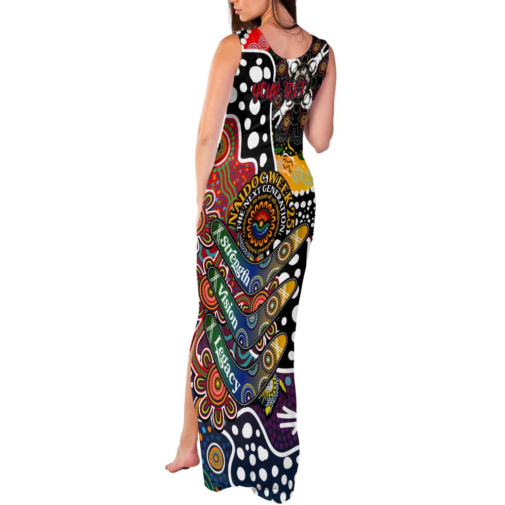 Personalised Roosters NRL Celebrating 50 Years of Naidoc Tank Maxi Dress NAIDOC Week 2025 Aboriginal