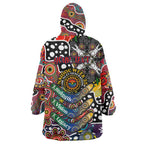 Personalised Roosters NRL Celebrating 50 Years of Naidoc Wearable Blanket Hoodie NAIDOC Week 2025 Aboriginal