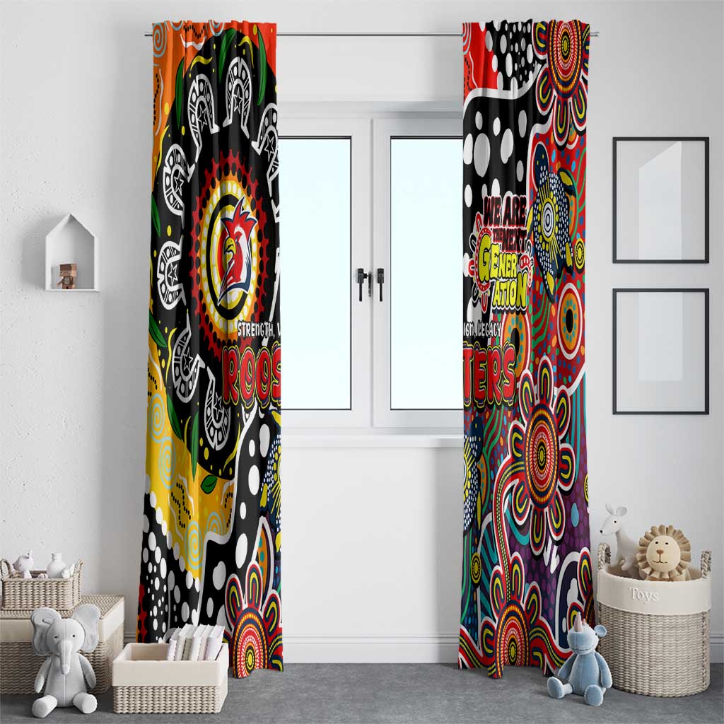 Roosters NRL Celebrating 50 Years of Naidoc Window Curtain NAIDOC Week 2025 Aboriginal