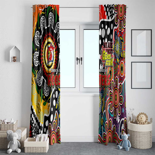 Roosters NRL Celebrating 50 Years of Naidoc Window Curtain NAIDOC Week 2025 Aboriginal