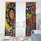 Roosters NRL Celebrating 50 Years of Naidoc Window Curtain NAIDOC Week 2025 Aboriginal