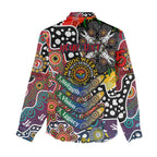 Personalised Roosters NRL Celebrating 50 Years of Naidoc Women Casual Shirt NAIDOC Week 2025 Aboriginal