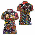 Personalised Roosters NRL Celebrating 50 Years of Naidoc Women Polo Shirt NAIDOC Week 2025 Aboriginal