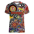 Personalised Roosters NRL Celebrating 50 Years of Naidoc Women V-Neck T-Shirt NAIDOC Week 2025 Aboriginal
