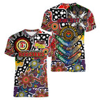 Personalised Roosters NRL Celebrating 50 Years of Naidoc Women V-Neck T-Shirt NAIDOC Week 2025 Aboriginal