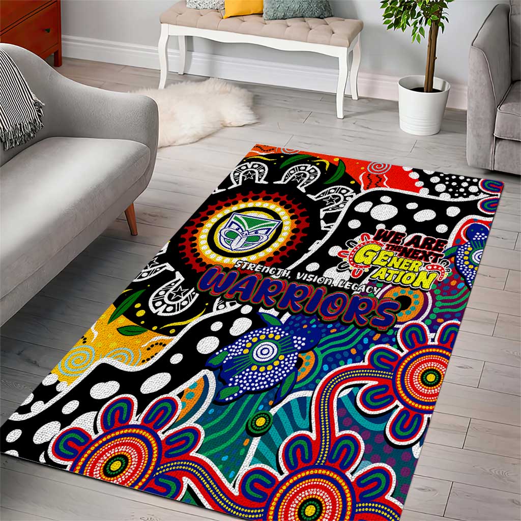 New Zealand Warriors NRL Celebrating 50 Years of Naidoc Area Rug NAIDOC Week 2025 Aboriginal