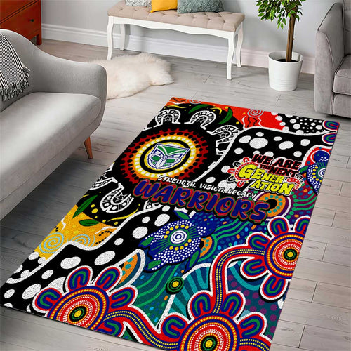 New Zealand Warriors NRL Celebrating 50 Years of Naidoc Area Rug NAIDOC Week 2025 Aboriginal
