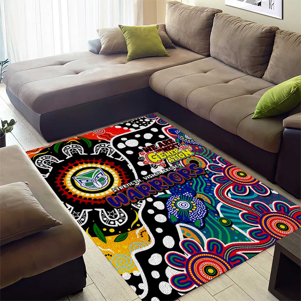 New Zealand Warriors NRL Celebrating 50 Years of Naidoc Area Rug NAIDOC Week 2025 Aboriginal