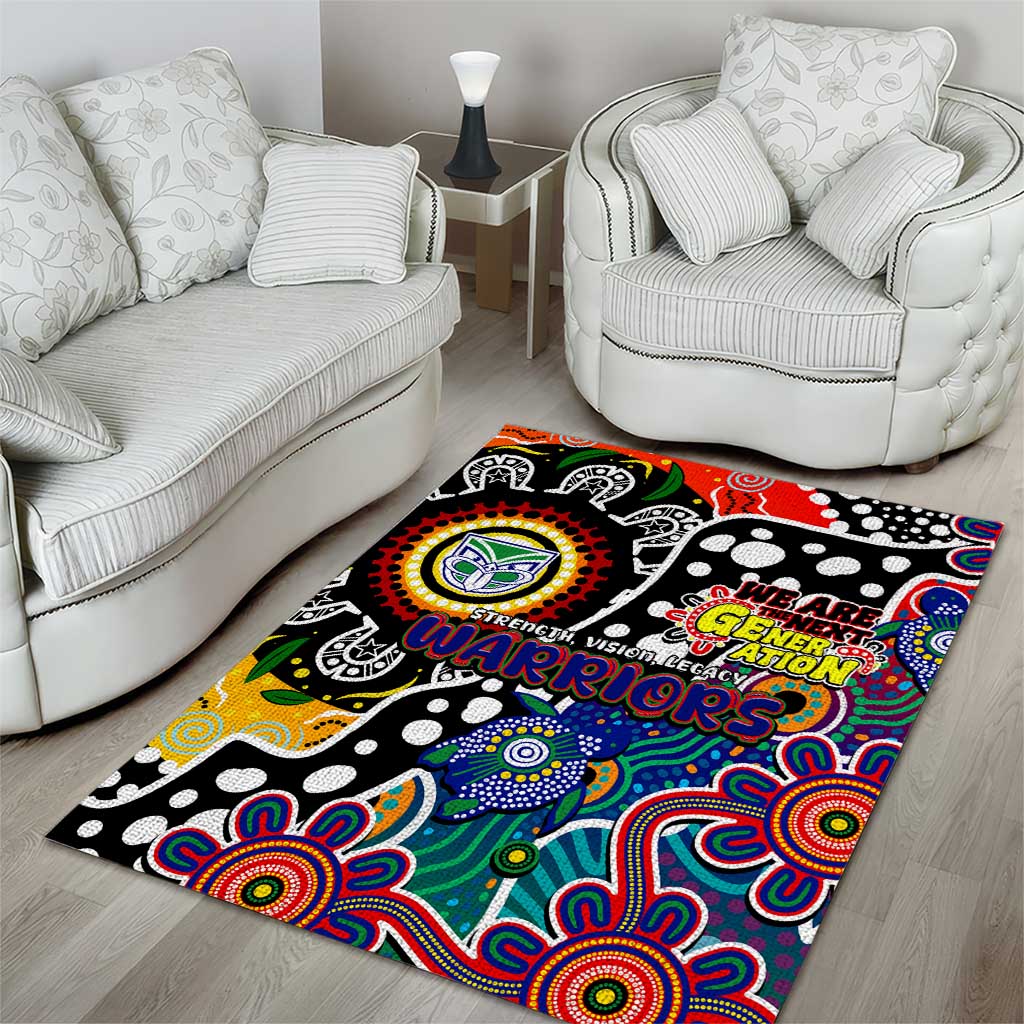 New Zealand Warriors NRL Celebrating 50 Years of Naidoc Area Rug NAIDOC Week 2025 Aboriginal