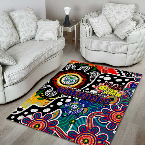 New Zealand Warriors NRL Celebrating 50 Years of Naidoc Area Rug NAIDOC Week 2025 Aboriginal