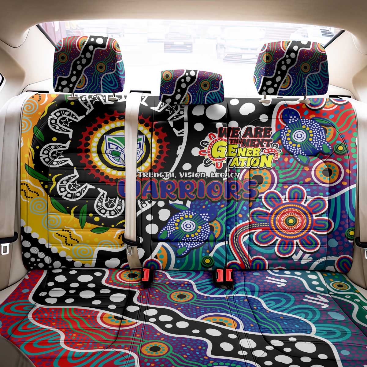 New Zealand Warriors NRL Celebrating 50 Years of Naidoc Back Car Seat Cover NAIDOC Week 2025 Aboriginal