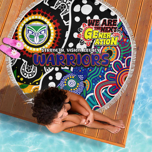 New Zealand Warriors NRL Celebrating 50 Years of Naidoc Beach Blanket NAIDOC Week 2025 Aboriginal