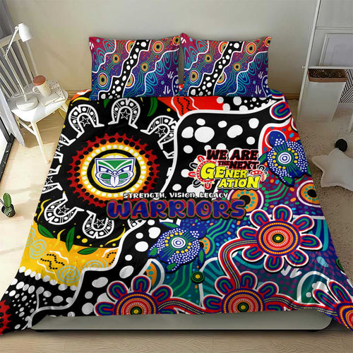 New Zealand Warriors NRL Celebrating 50 Years of Naidoc Bedding Set NAIDOC Week 2025 Aboriginal