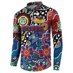 Personalised New Zealand Warriors NRL Celebrating 50 Years of Naidoc Button Sweatshirt NAIDOC Week 2025 Aboriginal