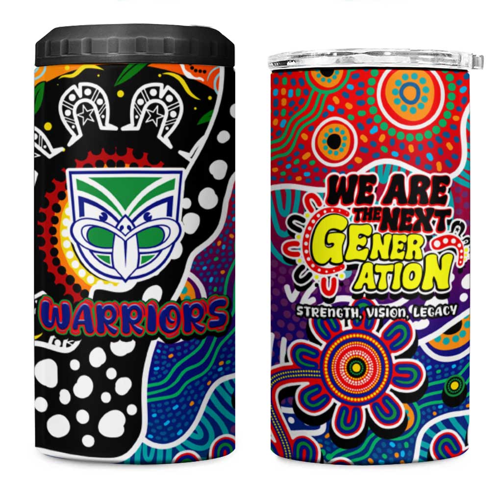 New Zealand Warriors NRL Celebrating 50 Years of Naidoc 4 in 1 Can Cooler Tumbler NAIDOC Week 2025 Aboriginal