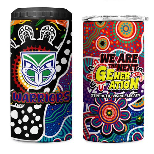 New Zealand Warriors NRL Celebrating 50 Years of Naidoc 4 in 1 Can Cooler Tumbler NAIDOC Week 2025 Aboriginal