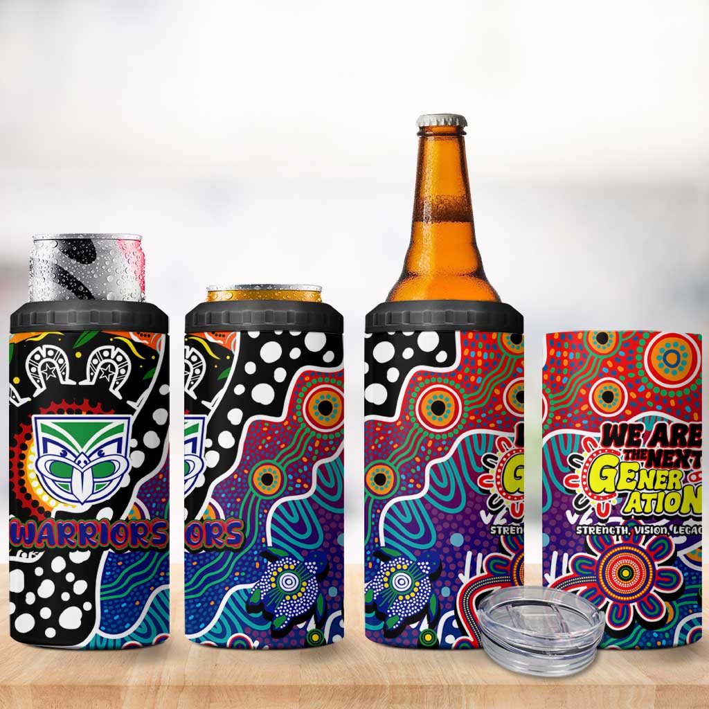 New Zealand Warriors NRL Celebrating 50 Years of Naidoc 4 in 1 Can Cooler Tumbler NAIDOC Week 2025 Aboriginal