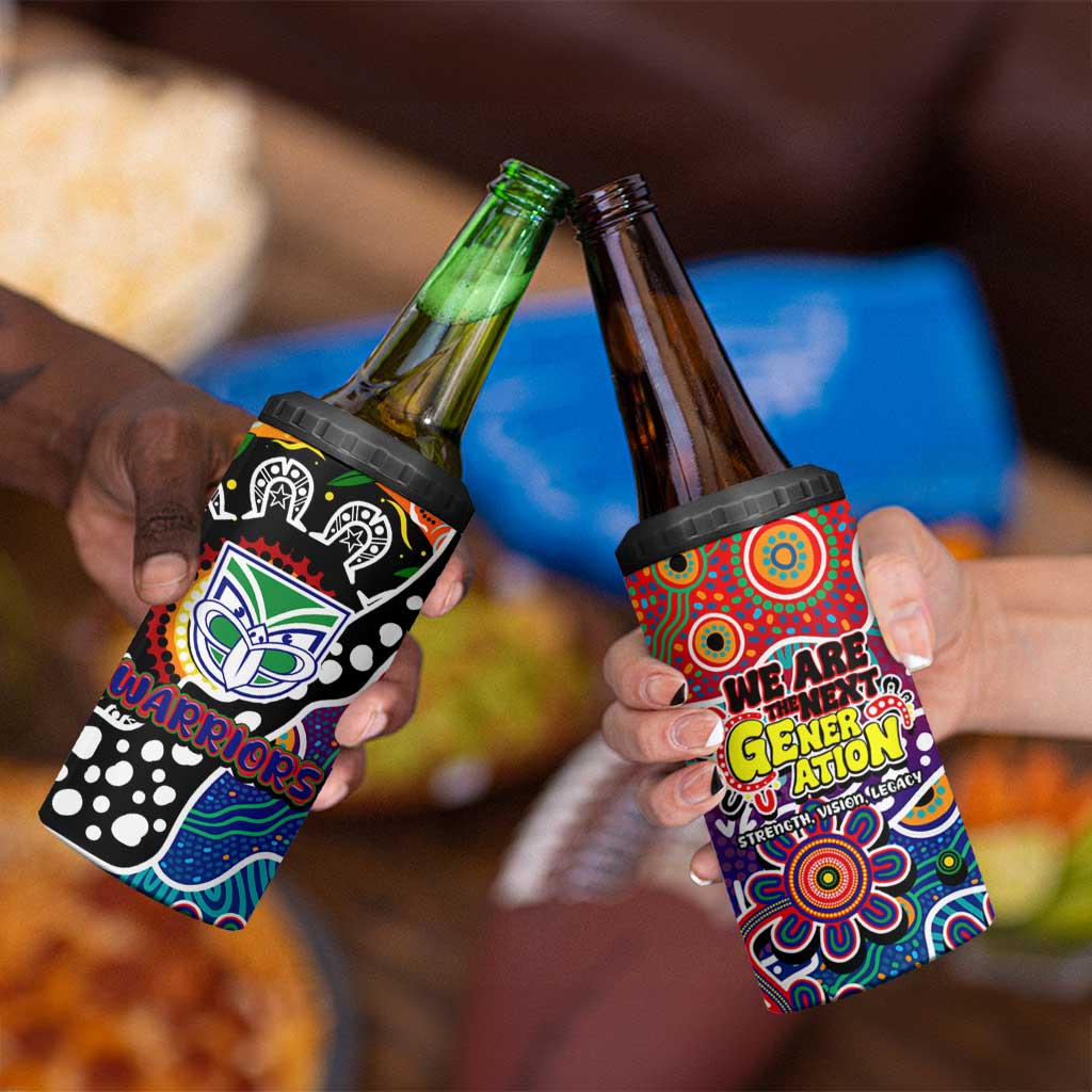 New Zealand Warriors NRL Celebrating 50 Years of Naidoc 4 in 1 Can Cooler Tumbler NAIDOC Week 2025 Aboriginal