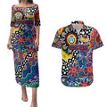 Personalised New Zealand Warriors NRL Celebrating 50 Years of Naidoc Couples Matching Puletasi and Hawaiian Shirt NAIDOC Week 2025 Aboriginal