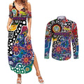 Personalised New Zealand Warriors NRL Celebrating 50 Years of Naidoc Couples Matching Summer Maxi Dress and Long Sleeve Button Shirt NAIDOC Week 2025 Aboriginal