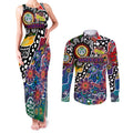 Personalised New Zealand Warriors NRL Celebrating 50 Years of Naidoc Couples Matching Tank Maxi Dress and Long Sleeve Button Shirt NAIDOC Week 2025 Aboriginal