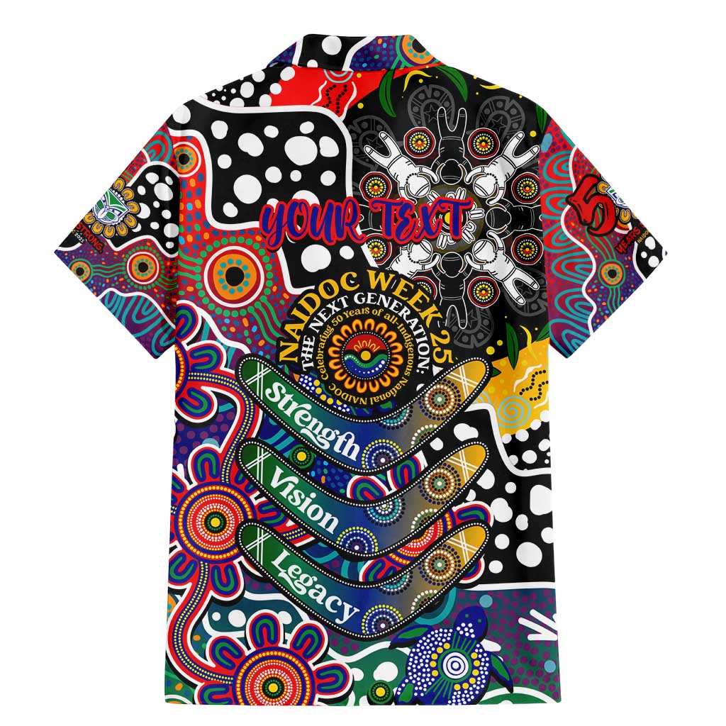 Personalised New Zealand Warriors NRL Celebrating 50 Years of Naidoc Family Matching Mermaid Dress and Hawaiian Shirt NAIDOC Week 2025 Aboriginal