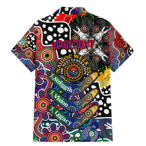 Personalised New Zealand Warriors NRL Celebrating 50 Years of Naidoc Family Matching Mermaid Dress and Hawaiian Shirt NAIDOC Week 2025 Aboriginal