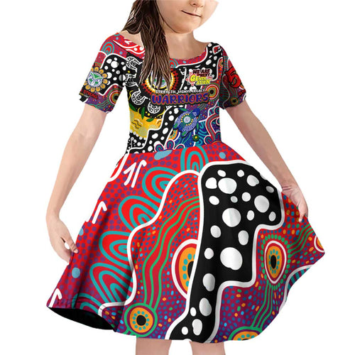 Personalised New Zealand Warriors NRL Celebrating 50 Years of Naidoc Family Matching Off Shoulder Short Dress and Hawaiian Shirt NAIDOC Week 2025 Aboriginal