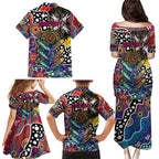Personalised New Zealand Warriors NRL Celebrating 50 Years of Naidoc Family Matching Puletasi and Hawaiian Shirt NAIDOC Week 2025 Aboriginal
