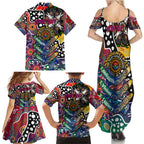 Personalised New Zealand Warriors NRL Celebrating 50 Years of Naidoc Family Matching Summer Maxi Dress and Hawaiian Shirt NAIDOC Week 2025 Aboriginal