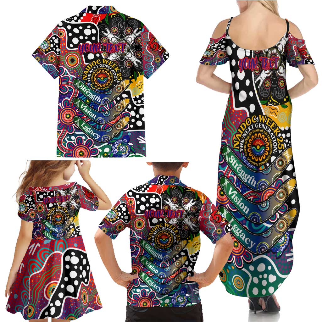 Personalised New Zealand Warriors NRL Celebrating 50 Years of Naidoc Family Matching Summer Maxi Dress and Hawaiian Shirt NAIDOC Week 2025 Aboriginal