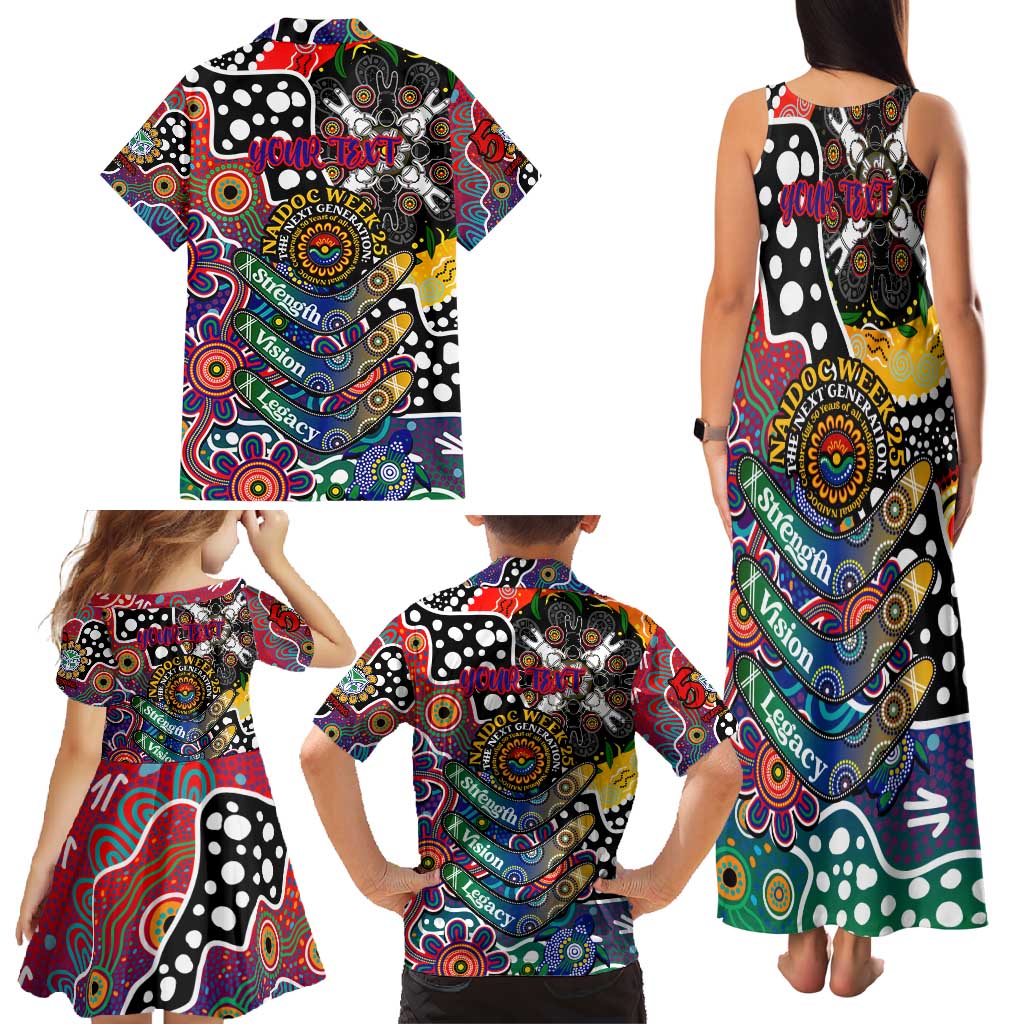 Personalised New Zealand Warriors NRL Celebrating 50 Years of Naidoc Family Matching Tank Maxi Dress and Hawaiian Shirt NAIDOC Week 2025 Aboriginal