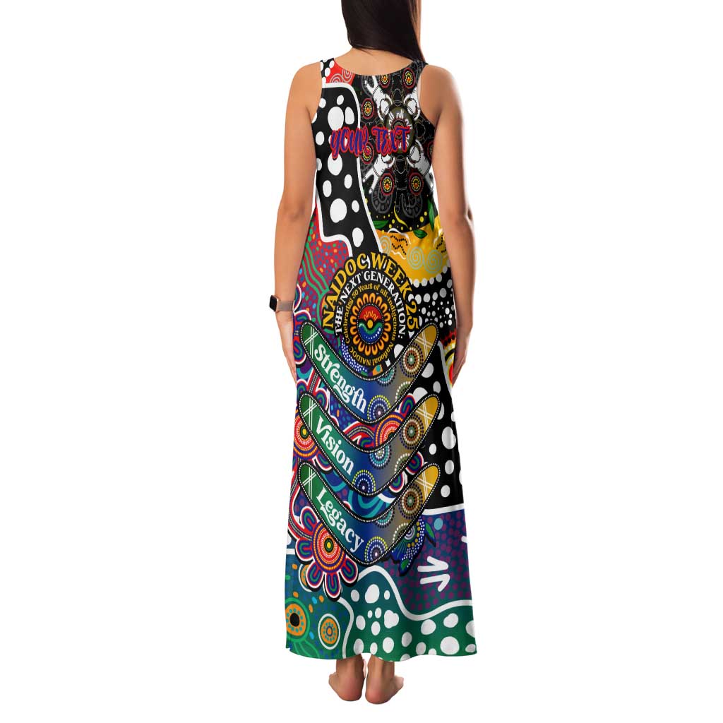 Personalised New Zealand Warriors NRL Celebrating 50 Years of Naidoc Family Matching Tank Maxi Dress and Hawaiian Shirt NAIDOC Week 2025 Aboriginal