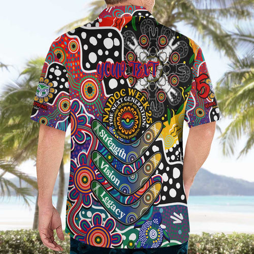 Personalised New Zealand Warriors NRL Celebrating 50 Years of Naidoc Hawaiian Shirt NAIDOC Week 2025 Aboriginal