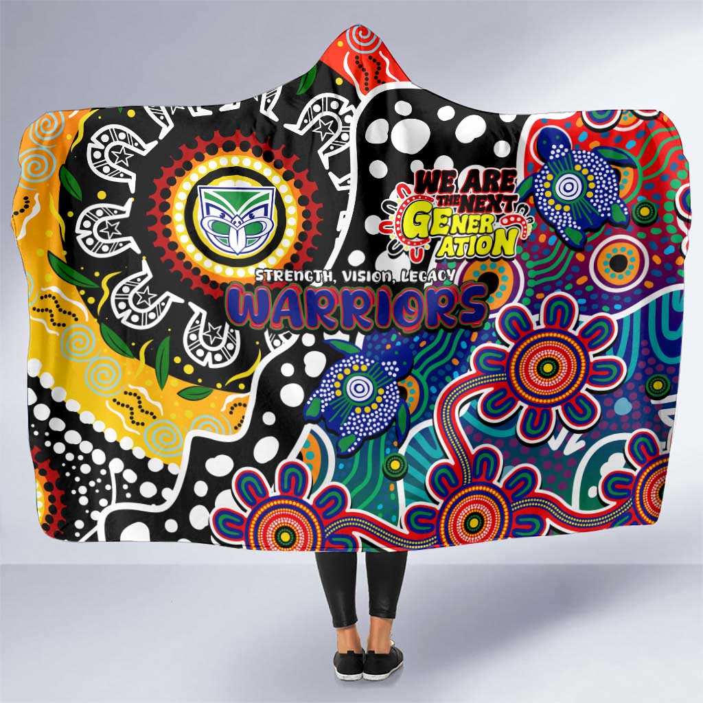 New Zealand Warriors NRL Celebrating 50 Years of Naidoc Hooded Blanket NAIDOC Week 2025 Aboriginal