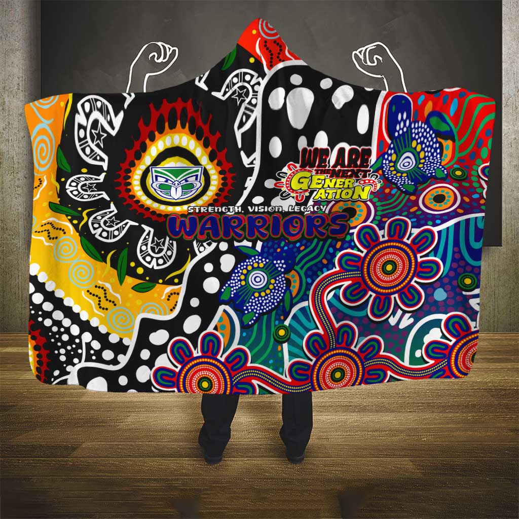 New Zealand Warriors NRL Celebrating 50 Years of Naidoc Hooded Blanket NAIDOC Week 2025 Aboriginal