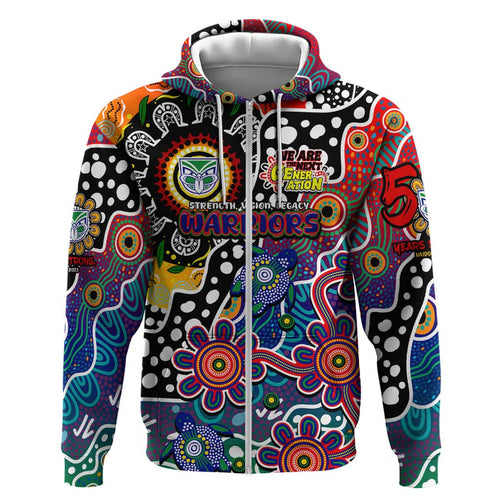 Personalised New Zealand Warriors NRL Celebrating 50 Years of Naidoc Hoodie NAIDOC Week 2025 Aboriginal