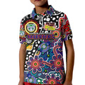 Personalised New Zealand Warriors NRL Celebrating 50 Years of Naidoc Kid Polo Shirt NAIDOC Week 2025 Aboriginal
