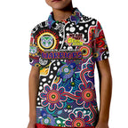 Personalised New Zealand Warriors NRL Celebrating 50 Years of Naidoc Kid Polo Shirt NAIDOC Week 2025 Aboriginal