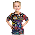 Personalised New Zealand Warriors NRL Celebrating 50 Years of Naidoc Kid T Shirt NAIDOC Week 2025 Aboriginal