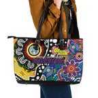 New Zealand Warriors NRL Celebrating 50 Years of Naidoc Leather Tote Bag NAIDOC Week 2025 Aboriginal
