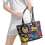 New Zealand Warriors NRL Celebrating 50 Years of Naidoc Leather Tote Bag NAIDOC Week 2025 Aboriginal