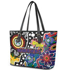 New Zealand Warriors NRL Celebrating 50 Years of Naidoc Leather Tote Bag NAIDOC Week 2025 Aboriginal