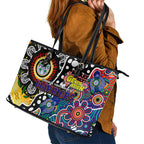 New Zealand Warriors NRL Celebrating 50 Years of Naidoc Leather Tote Bag NAIDOC Week 2025 Aboriginal