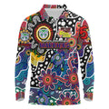 Personalised New Zealand Warriors NRL Celebrating 50 Years of Naidoc Long Sleeve Polo Shirt NAIDOC Week 2025 Aboriginal