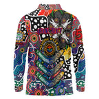 Personalised New Zealand Warriors NRL Celebrating 50 Years of Naidoc Long Sleeve Polo Shirt NAIDOC Week 2025 Aboriginal