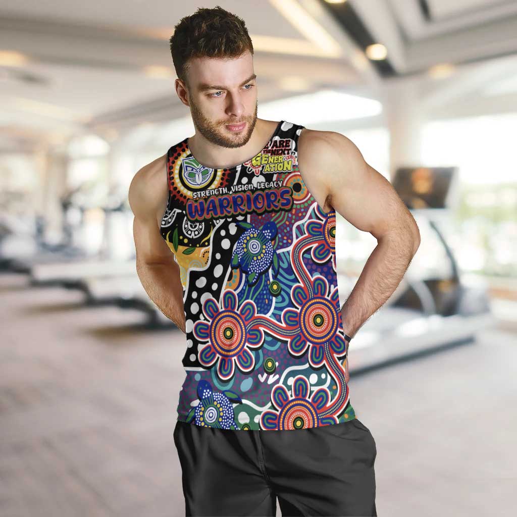 Personalised New Zealand Warriors NRL Celebrating 50 Years of Naidoc Men Tank Top NAIDOC Week 2025 Aboriginal