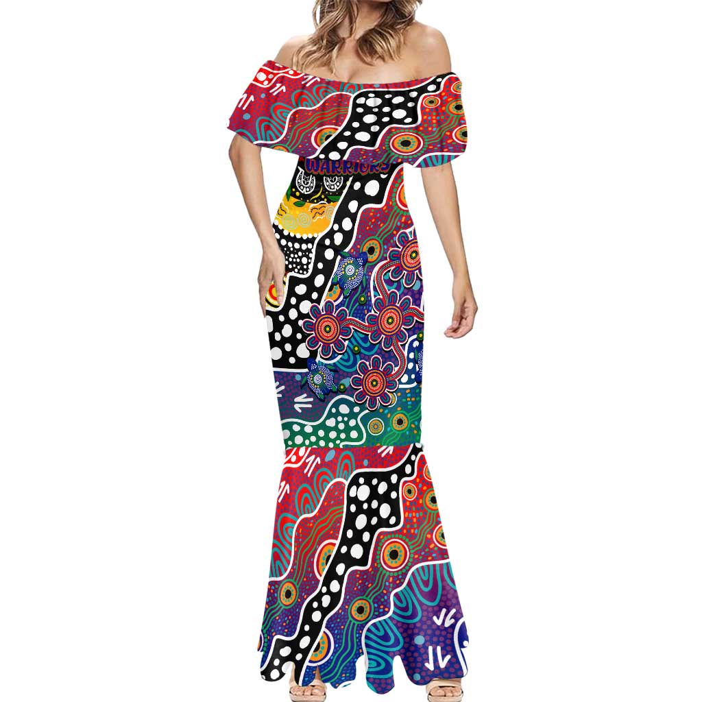Personalised New Zealand Warriors NRL Celebrating 50 Years of Naidoc Mermaid Dress NAIDOC Week 2025 Aboriginal