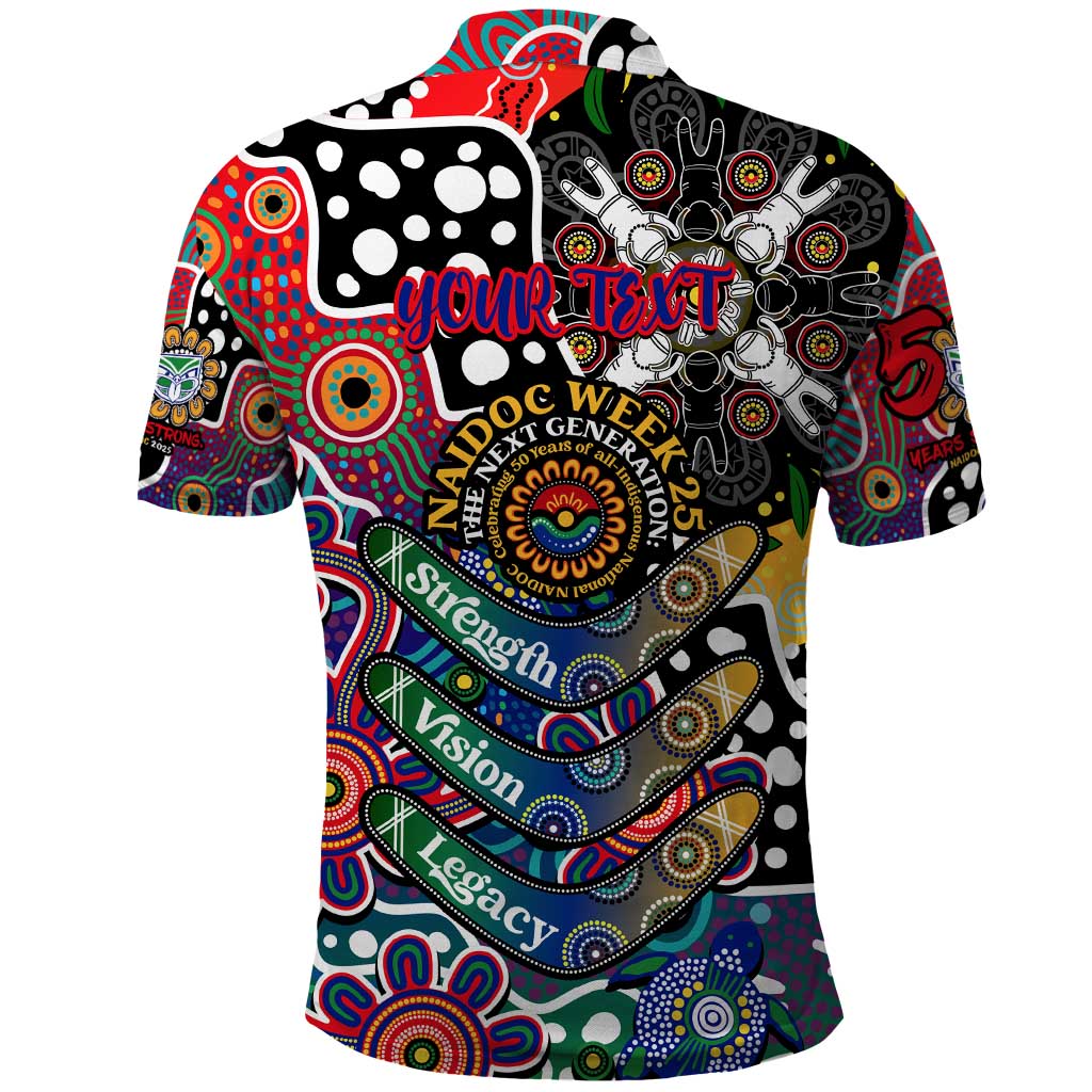 Personalised New Zealand Warriors NRL Celebrating 50 Years of Naidoc Polo Shirt NAIDOC Week 2025 Aboriginal