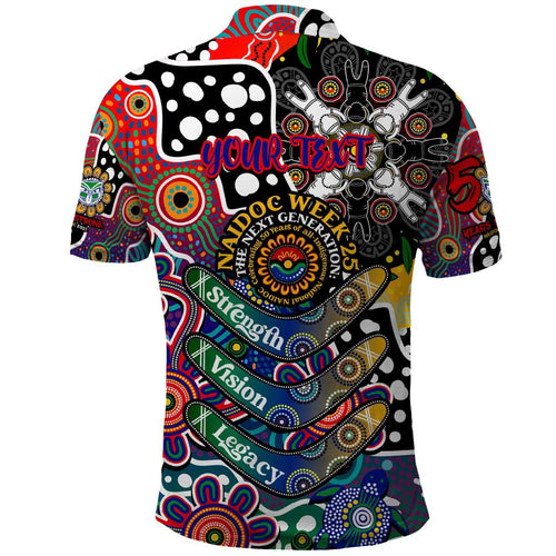 Personalised New Zealand Warriors NRL Celebrating 50 Years of Naidoc Polo Shirt NAIDOC Week 2025 Aboriginal